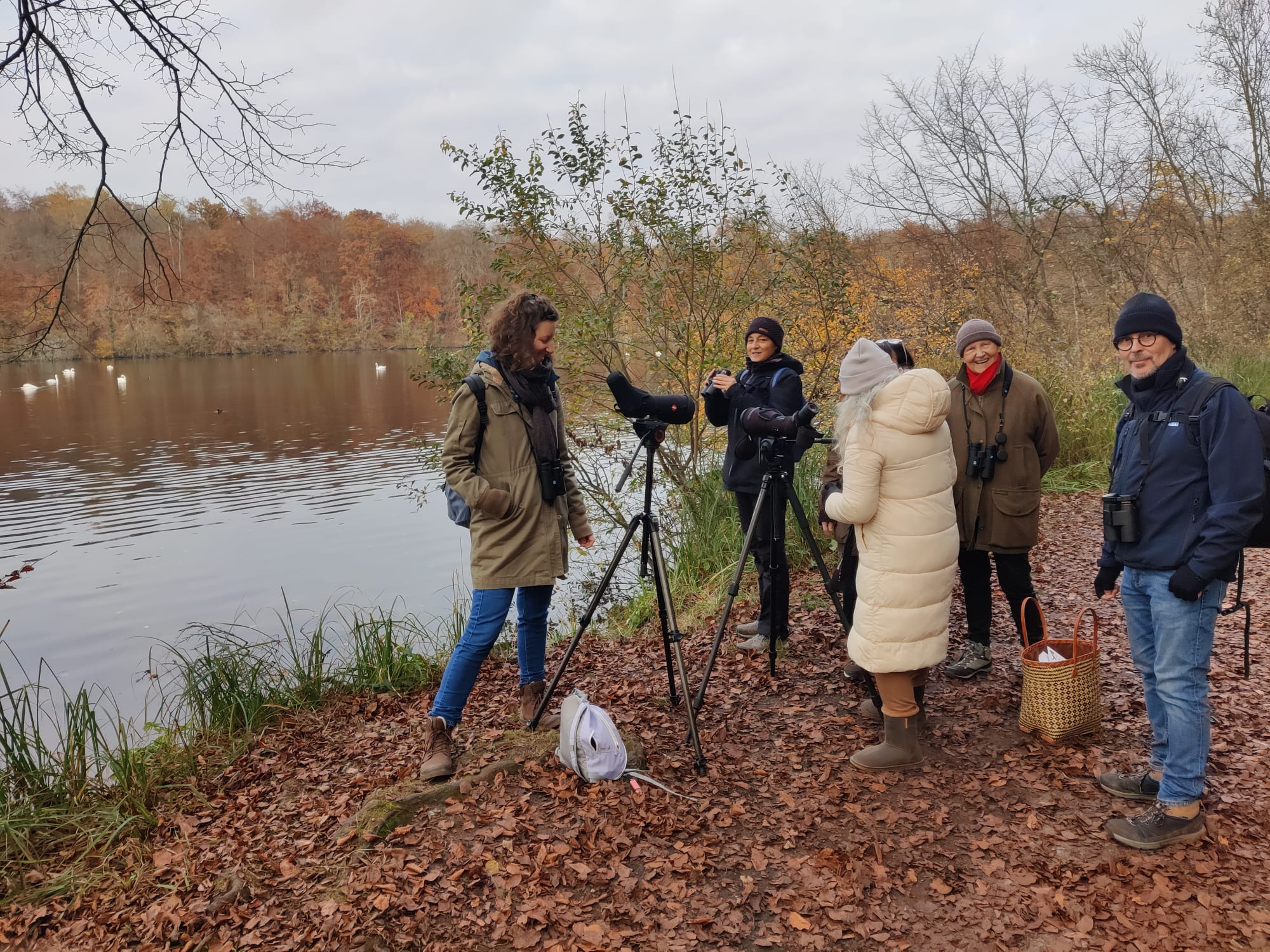 Première sortie aux Étangs de Commelles pour l'école d'Ornithologie de l'Oise