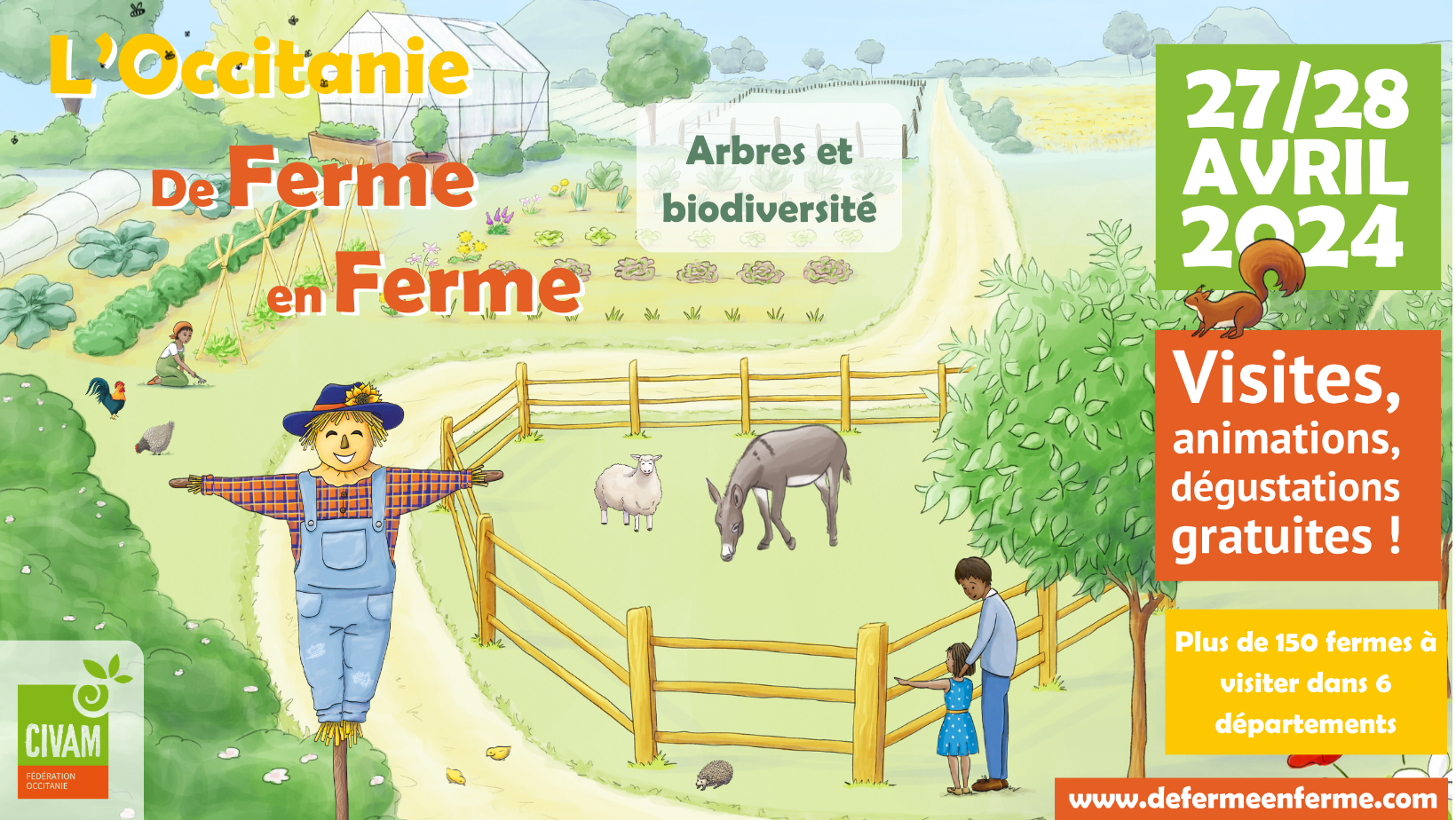 La biodiversité de ferme en ferme avec les CIVAM et la LPO en région Occitanie