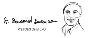 Signature d'Allain Bougrain Dubourg, président de la LPO