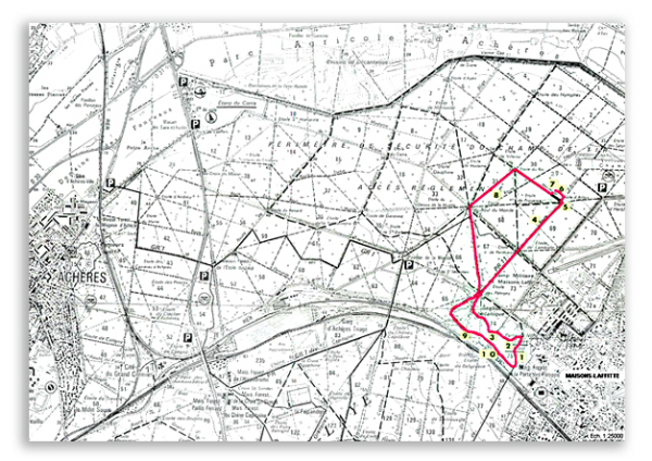 Carte : forêt domaniale de Saint-Germain-en-Laye